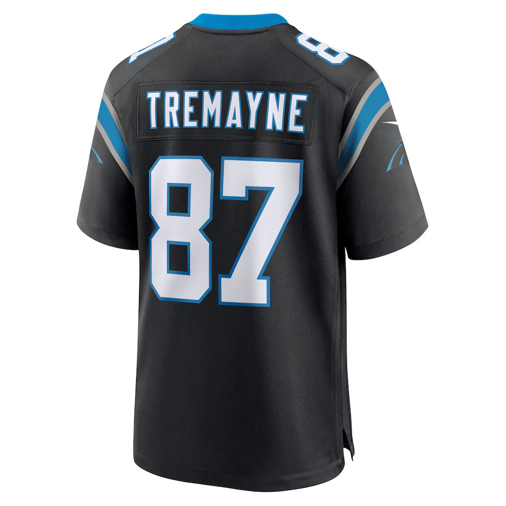 C.Panthers #87 Brycen Tremayne Black Team Game Stitched Football American Jersey
