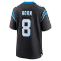 C.Panthers #8 Jaycee Horn Black Game Stitched Football American Jersey