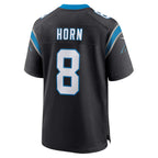 C.Panthers #8 Jaycee Horn Black Game Stitched Football American Jersey