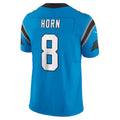 C.Panthers #8 Jaycee Horn Blue Vapor F.U.S.E. Limited Stitched Football American Jersey