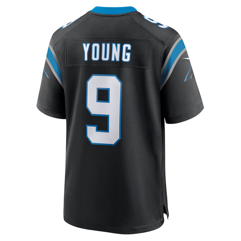 C.Panthers #9 Bryce Young Black Team Game Stitched Football American Jersey