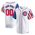 Chicago Cubs 2024 Independence Day Vapor Premier Limited Custom Jersey ¨C All Stitched-White Baseball Jersey
