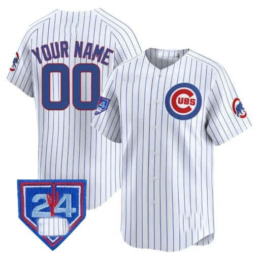 Chicago Cubs 2024 Spring Training Patch Vapor Premier Limited Custom Jersey V2 ¨C White Alternate Baseball Jersey