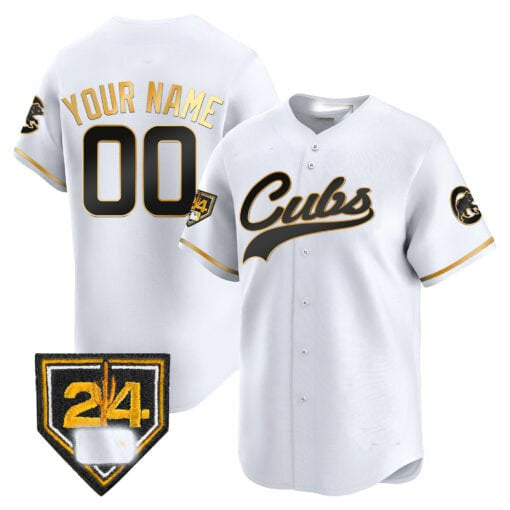 Chicago Cubs 2024 Spring Training Patch Vapor Premier Limited Custom Jersey ¨C White Alternate Baseball Jersey