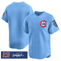 Chicago Cubs Blank Blue 'Ryne Sandberg Tribute' Vapor Limited V3 Stitched Baseball Jersey