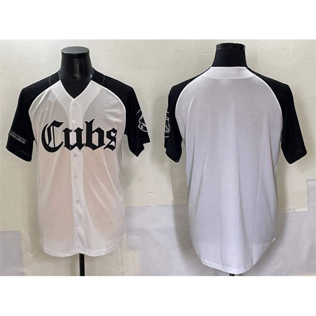 Chicago Cubs Blank White Black 'Gothic North Side Edition' Vapor Premier Limited Stitched Baseball Jersey