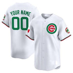 Chicago Cubs Mexico Vapor Premier Limited Custom Jersey V3 ¨C All Stitched-White Baseball Jersey