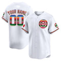 Chicago Cubs Mexico Vapor Premier Limited Custom Jersey ¨C All Stitched-White Baseball Jersey