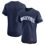 Chicago Cubs Navy City Connect Limited Elite Home Game Blank Player Stitched Baseball Jersey