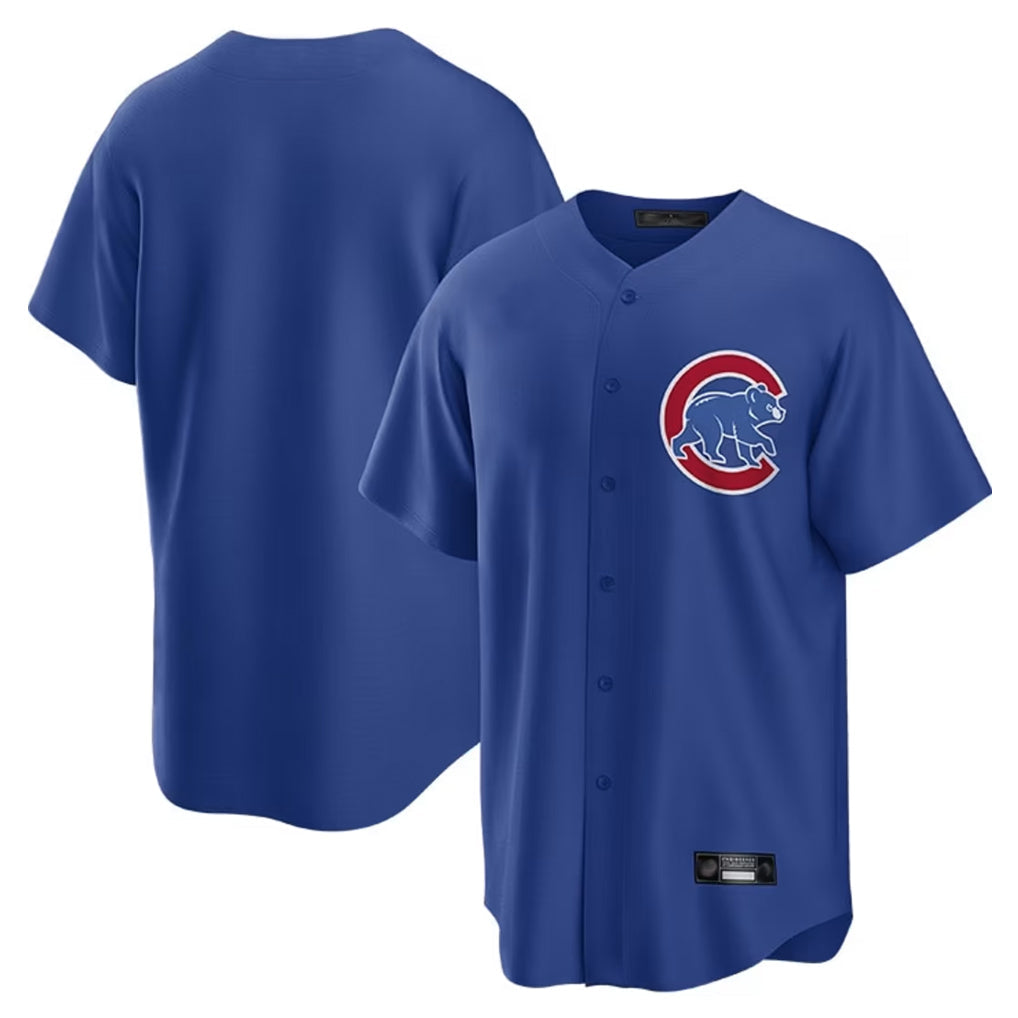 Chicago Cubs Royal Home Game Blank Player Stitched Baseball Jersey