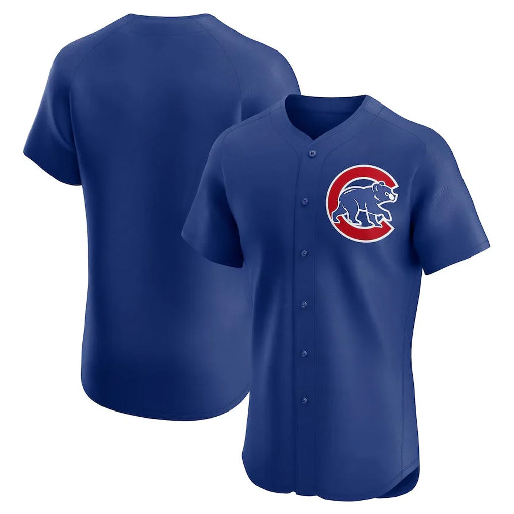 Chicago Cubs Royal Limited Elite Home Game Blank Player Stitched Baseball Jersey