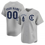 Chicago Cubs Special Vapor Premier Limited Custom Jersey V2 ¨C Gray Baseball Jersey