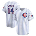 Chicago Cubs #14 Ernie Banks White Cool Base Stitched Baseball Jersey