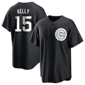 Chicago Cubs #15 Carson Kelly Player Black Game Stitched Baseball Jersey