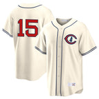Chicago Cubs #15 Carson Kelly Player Cream Field of Dreams Home Game Stitched Baseball Jersey