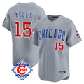 Chicago Cubs #15 Carson Kelly Player Gray Road 150th Anniversary Limited Home Stitched Baseball Jersey