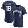 Chicago Cubs #15 Carson Kelly Player Navy City Connect Limited Elite Home Stitched Baseball Jersey