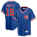 Chicago Cubs #15 Carson Kelly Player Royal Cooperstown Collection Limited Stitched Baseball Jersey