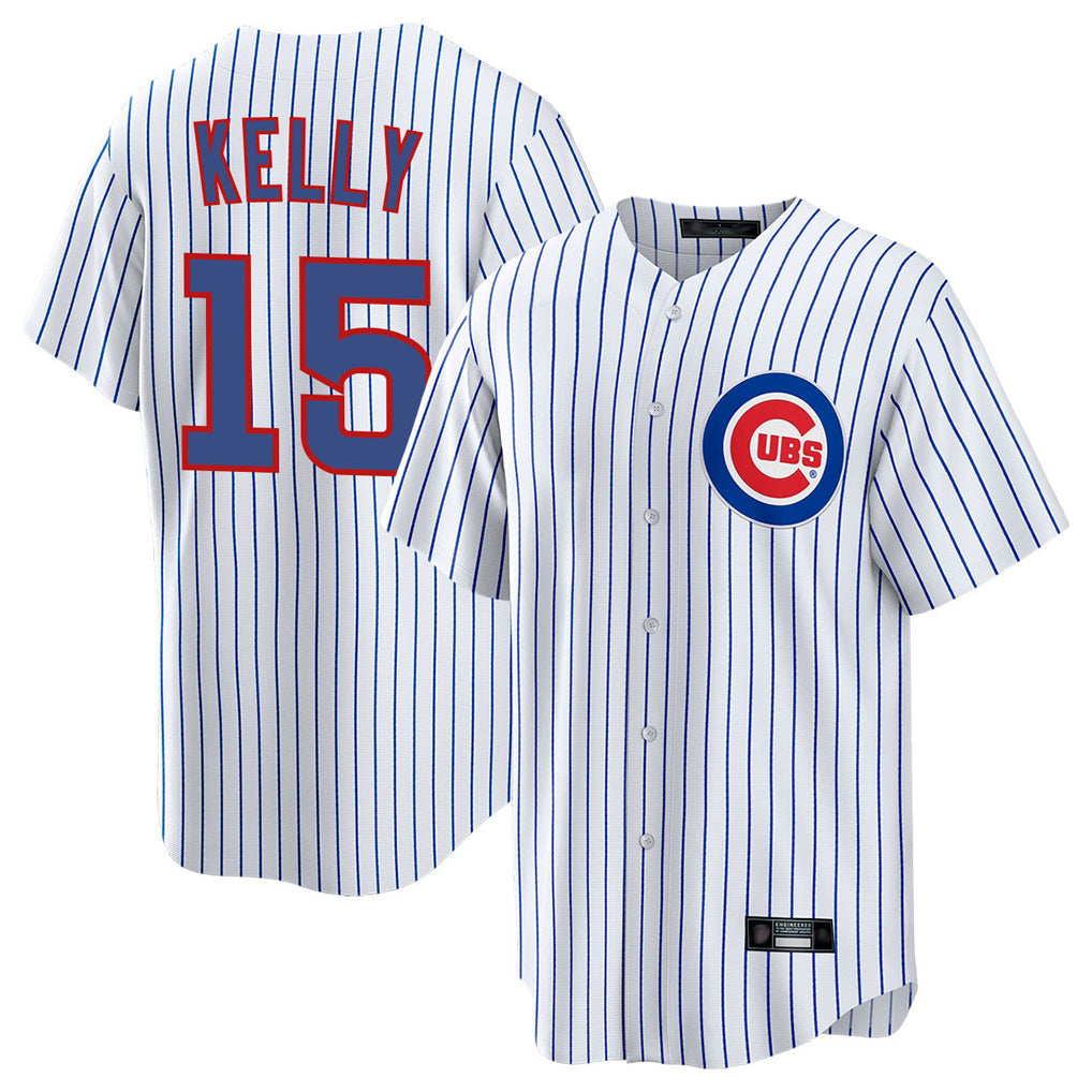 Chicago Cubs #15 Carson Kelly Player White Game Home Stitched Baseball Jersey