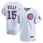 Chicago Cubs #15 Carson Kelly Player White Limited Home Game Stitched Baseball Jersey