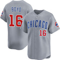 Chicago Cubs #16 Matthew Boyd Grey Limited Stitched Baseball Jersey