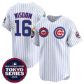 Chicago Cubs #16 Patrick Wisdom White 2025 Tokyo Series Limited Stitched Baseball Jersey