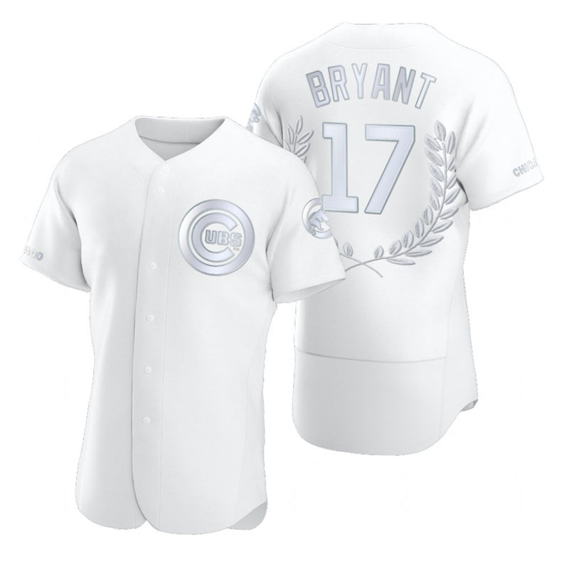 Chicago Cubs #17 Kris Bryant White Flexbase Fashion Baseball Jersey