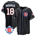 Chicago Cubs #18 Shota Imanaga Player Black Fashion Out 150th Anniversary Game Stitched Baseball Jersey