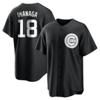 Chicago Cubs #18 Shota Imanaga Player Black Game Stitched Baseball Jersey