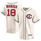 Chicago Cubs #18 Shota Imanaga Player Cream Field of Dreams Limited Home Game Stitched Baseball Jersey