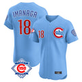 Chicago Cubs #18 Shota Imanaga Player Light Blue 150th Anniversary Limited Elite Home Stitched Baseball Jersey