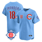 Chicago Cubs #18 Shota Imanaga Player Light Blue 150th Anniversary Limited Home Stitched Baseball Jersey