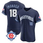 Chicago Cubs #18 Shota Imanaga Player Navy City Connect 150th Anniversary Limited Elite Home Stitched Baseball Jersey