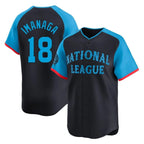 Chicago Cubs #18 Shota Imanaga Player Navy National League All-Star Limited Home Stitched Baseball Jersey