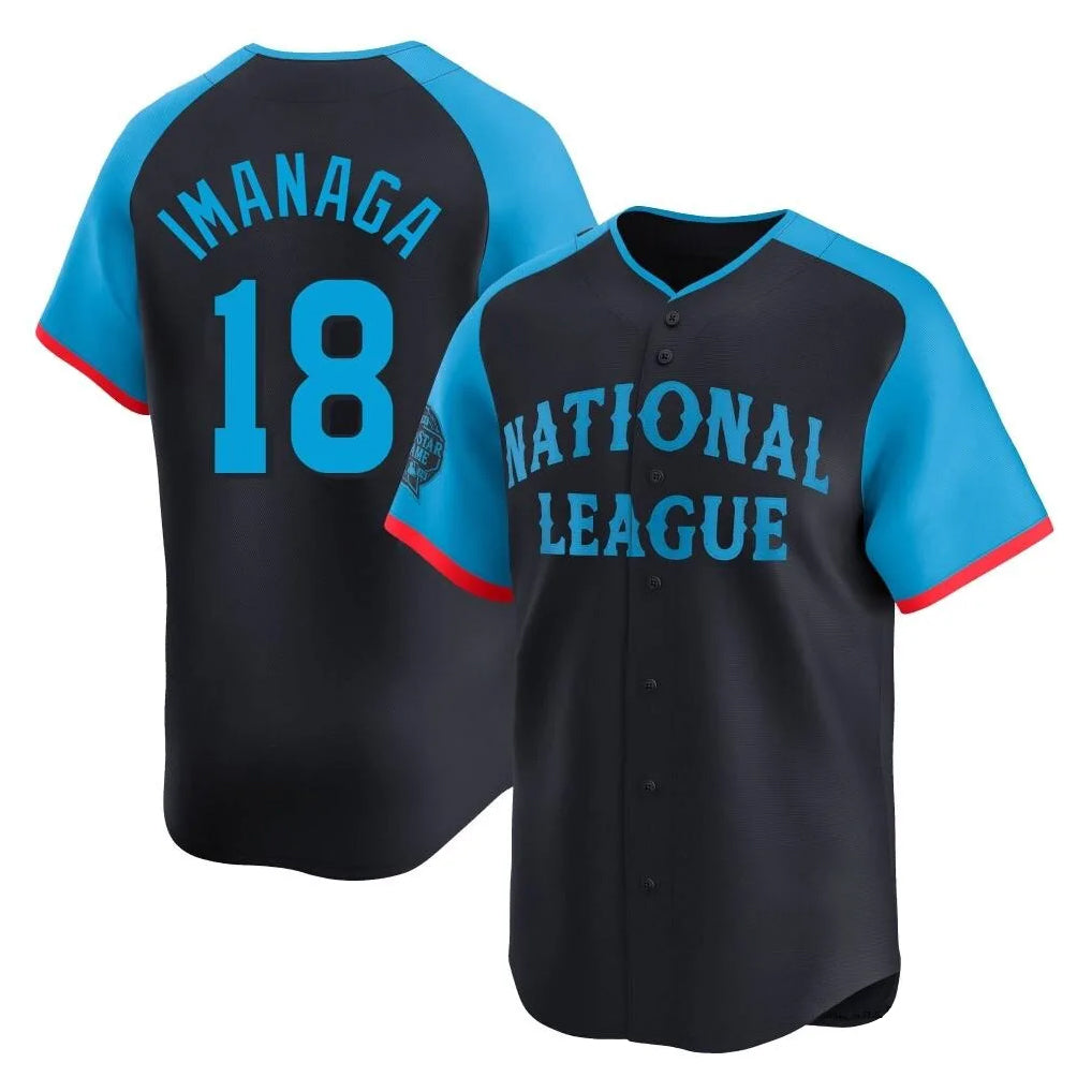 Chicago Cubs #18 Shota Imanaga Player Navy National League All-Star Limited Home Stitched Baseball Jersey