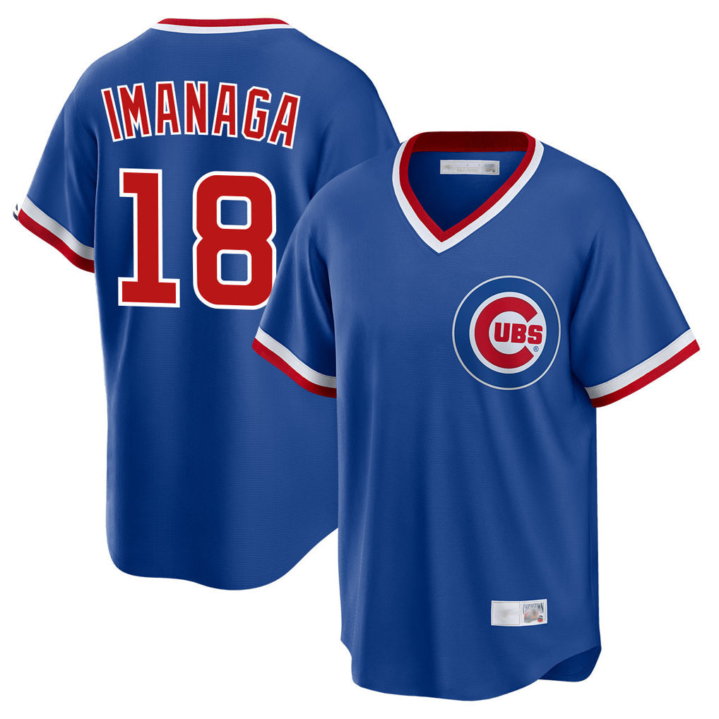 Chicago Cubs #18 Shota Imanaga Player Royal Cooperstown Collection Limited Stitched Baseball Jersey