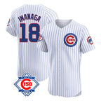 Chicago Cubs #18 Shota Imanaga Player White 150th Anniversary Limited Elite Home Game Stitched Baseball Jersey
