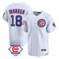 Chicago Cubs #18 Shota Imanaga Player White 150th Anniversary Limited Home Game Stitched Baseball Jersey
