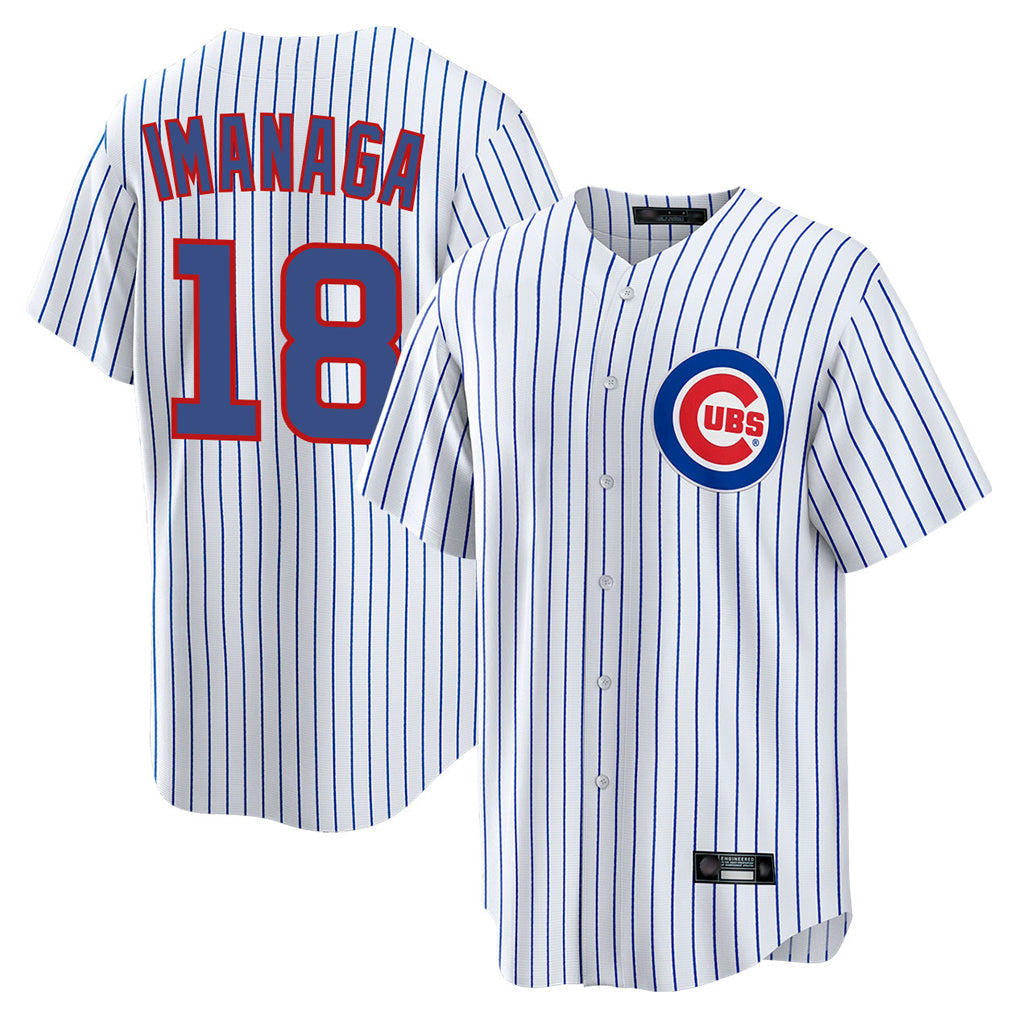 Chicago Cubs #18 Shota Imanaga Player White Game Home Stitched Baseball Jersey
