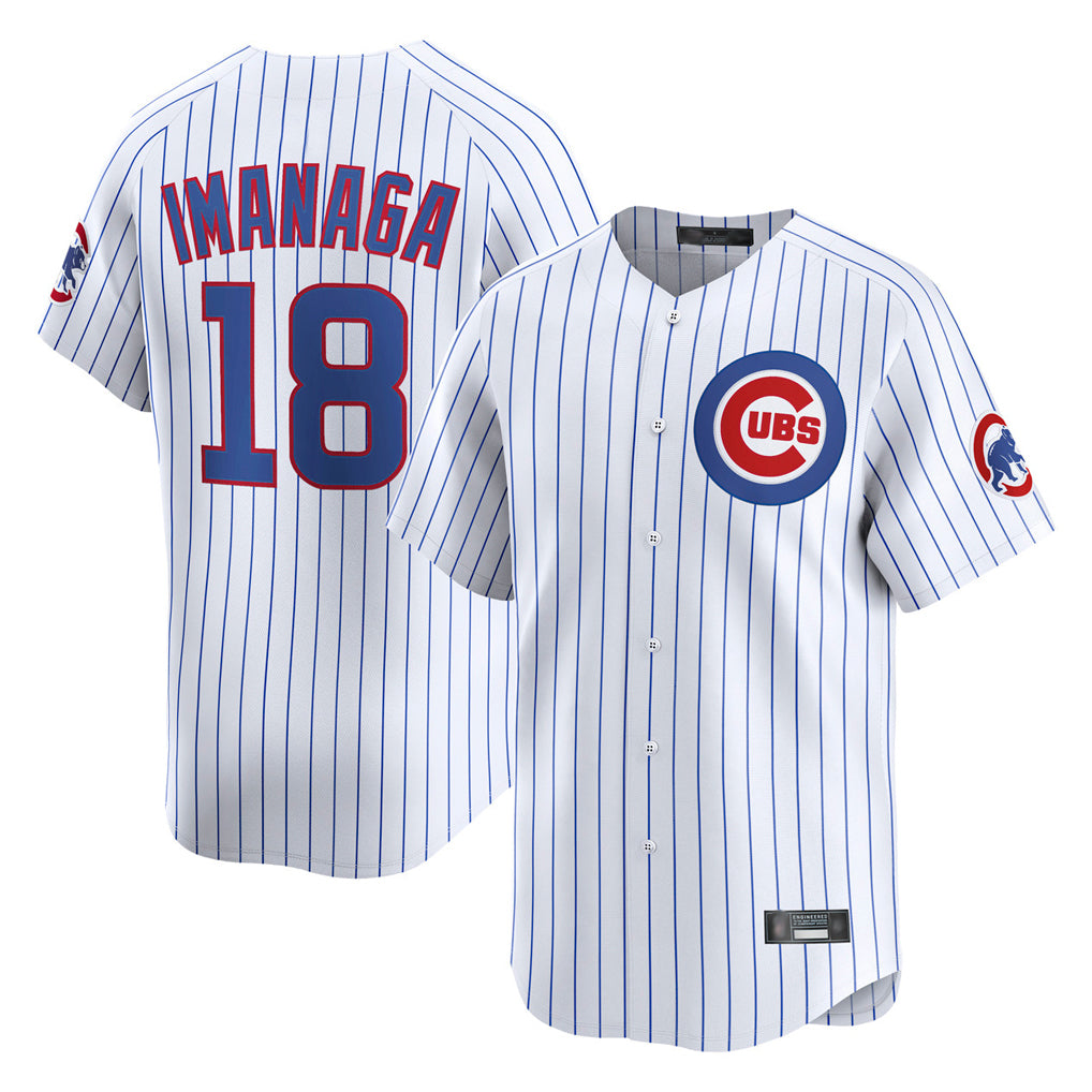 Chicago Cubs #18 Shota Imanaga Player White Limited Home Game Stitched Baseball Jersey