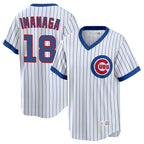 Chicago Cubs #18 Shota Imanaga Player White Cooperstown Collection Limited Stitched Baseball Jersey