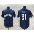 Chicago Cubs #21 Sammy Sosa Navy City Connect Stitched Baseball Jersey