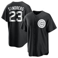 Chicago Cubs #23 Ryne Sandberg Player Black Game Stitched Baseball Jersey