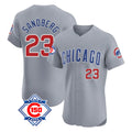 Chicago Cubs #23 Ryne Sandberg Player Gray Road 150th Anniversary Limited Elite Home Stitched Baseball Jersey