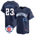 Chicago Cubs #23 Ryne Sandberg Player Navy City Connect 150th Anniversary Limited Home Stitched Baseball Jersey