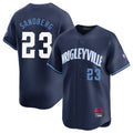 Chicago Cubs #23 Ryne Sandberg Player Navy City Connect Limited Home Stitched Baseball Jersey