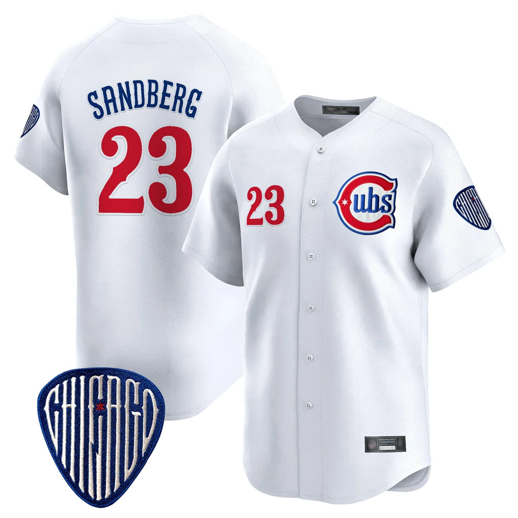 Chicago Cubs #23 Ryne Sandberg Player White Vapor Premier Limited Home Stitched Baseball Jersey