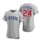Chicago Cubs #24 Joc Pederson Gray Authentic Road Baseball Jersey