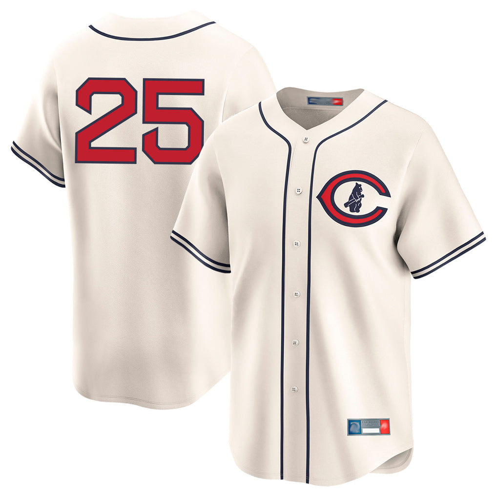 Chicago Cubs #25 Mois¨¦s Ballesteros Player Cream Field of Dreams Limited Home Game Stitched Baseball Jersey