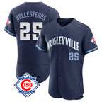 Chicago Cubs #25 Mois¨¦s Ballesteros Player Navy City Connect 150th Anniversary Limited Elite Home Stitched Baseball Jersey